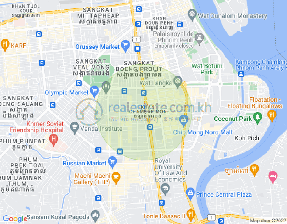 แผนที่ บึงตระเบก, จัมการมอน, พนมเปญ