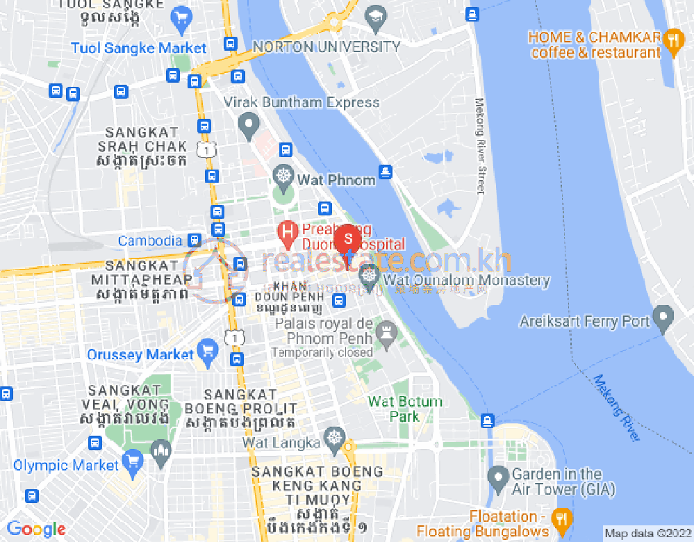 新街市3分区, 隆边区, 金边地图