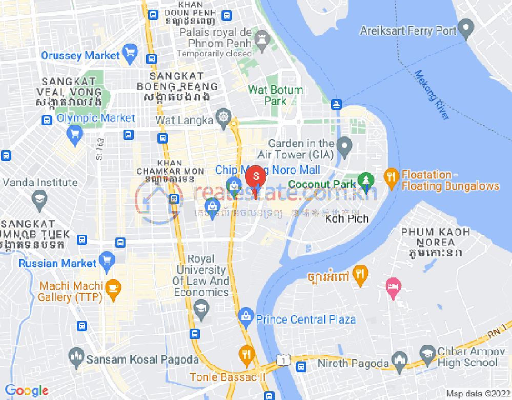 百色河分区, 占卡蒙, 金边地图