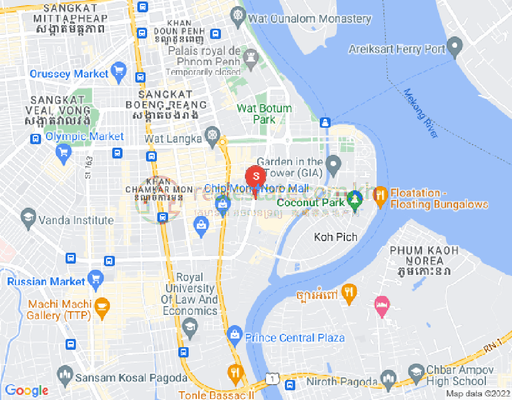百色河分区, 占卡蒙, 金边地图