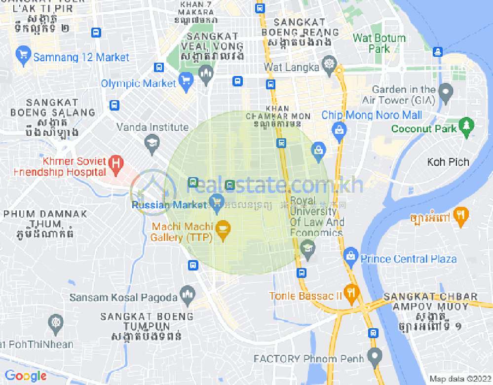 แผนที่ บีเคเค 3, บึงเกงกอง, พนมเปญ