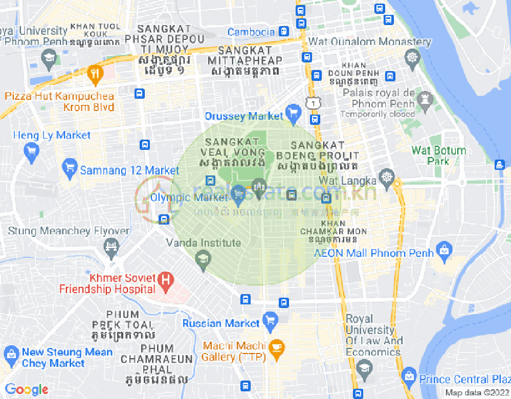 ផែនទី អូឡាំពិក, បឹងកេងកង, ភ្នំពេញ