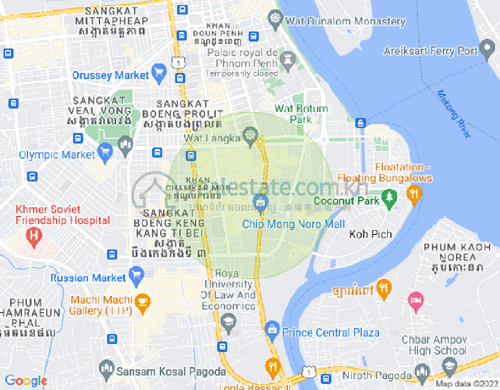 Mapa: 294 BKK1, BKK 1, Boeng Keng Kang, Phnom Penh