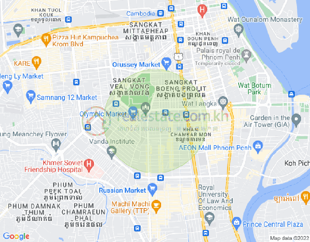 แผนที่ โอลิมปิก, บึงเกงกอง, พนมเปญ