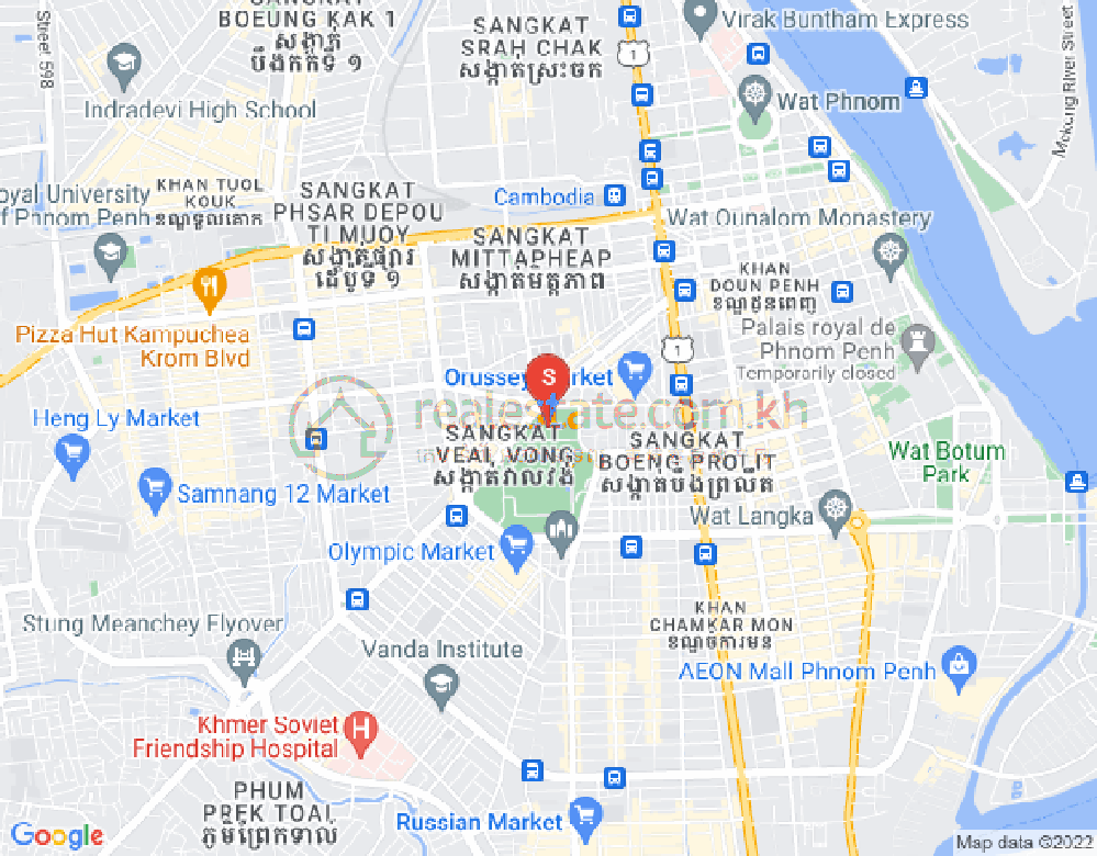 Veal Vong镇, 马卡拉区, 金边地图