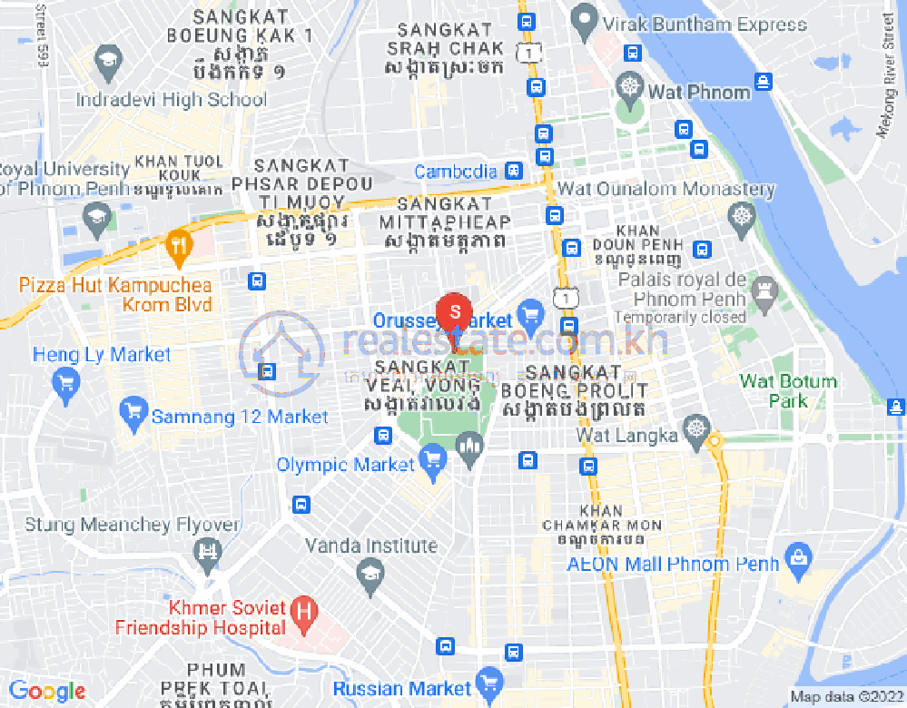 Veal Vong镇, 马卡拉区, 金边地图