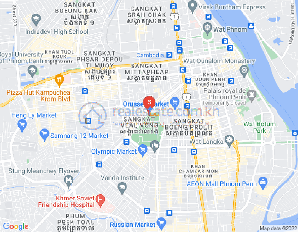 Veal Vong镇, 马卡拉区, 金边地图