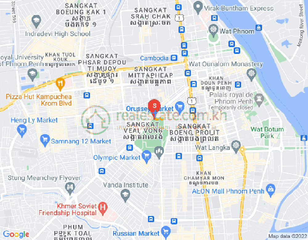 Veal Vong镇, 马卡拉区, 金边地图