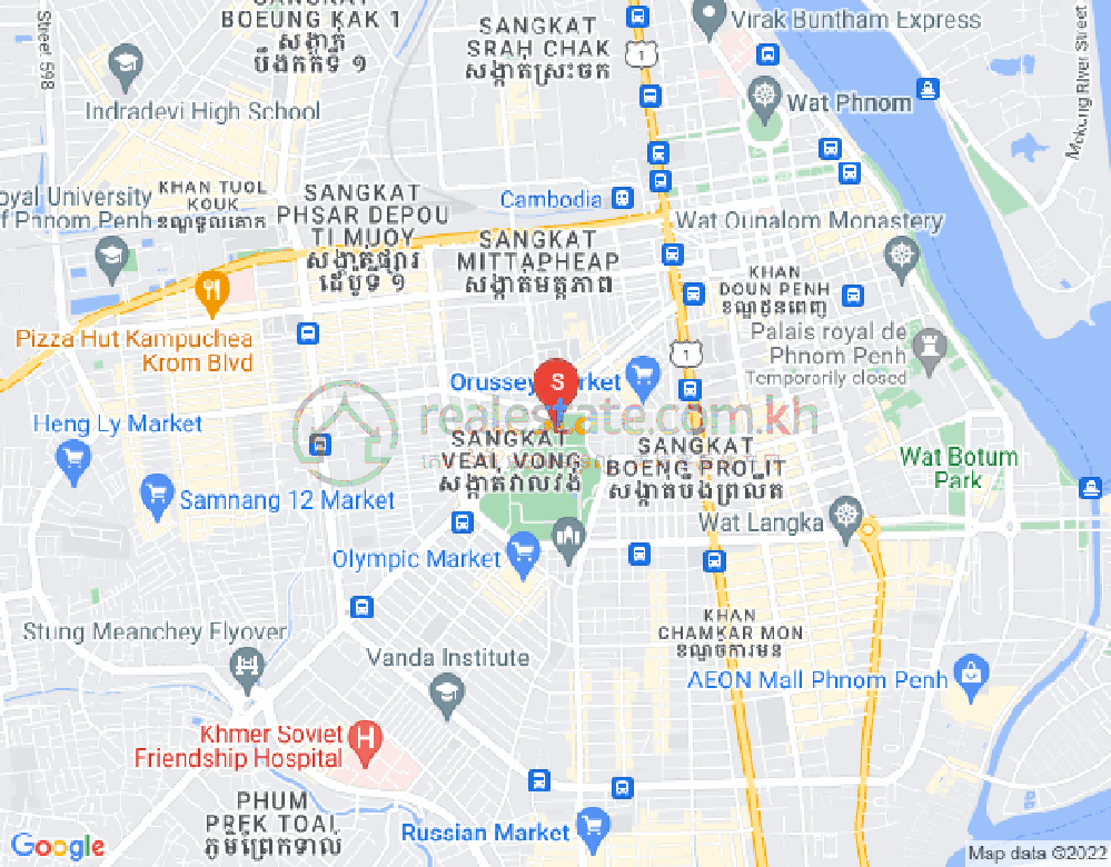 Veal Vong镇, 马卡拉区, 金边地图