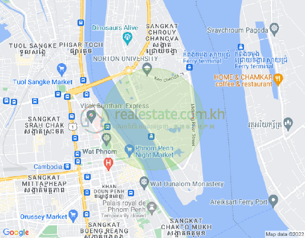 Mapa: Chroy Changvar, Phnom Penh