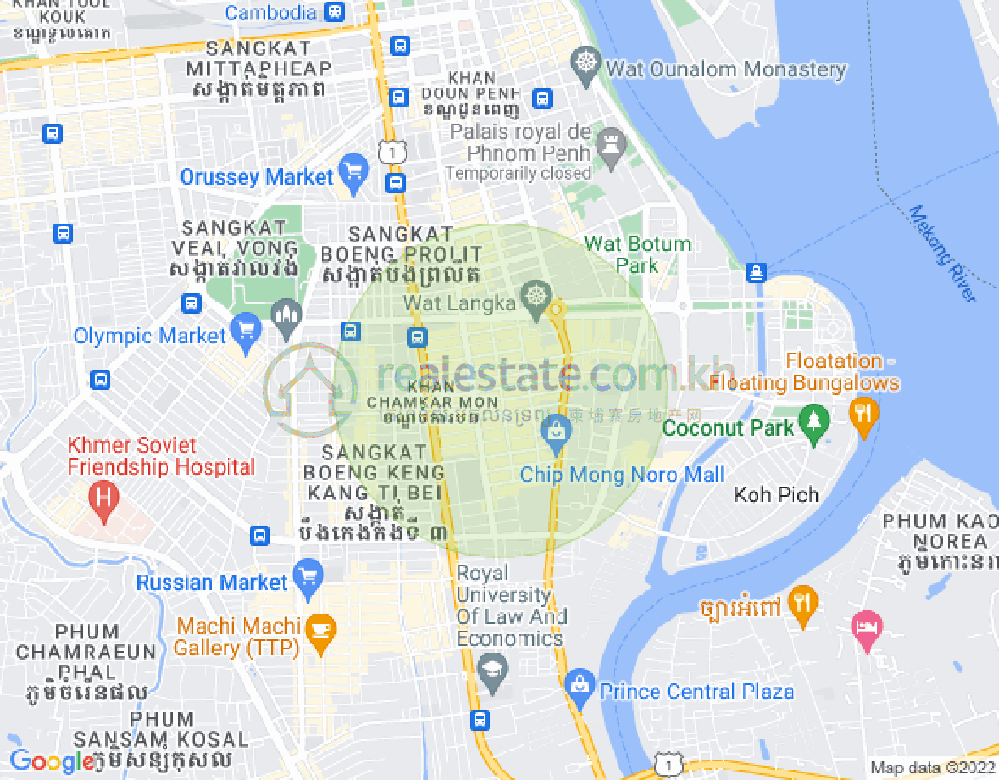 แผนที่ BKK 1, บึงเกงกอง, พนมเปญ