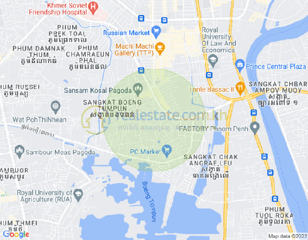 宣邦屯门1, 棉芷区, 金边地图