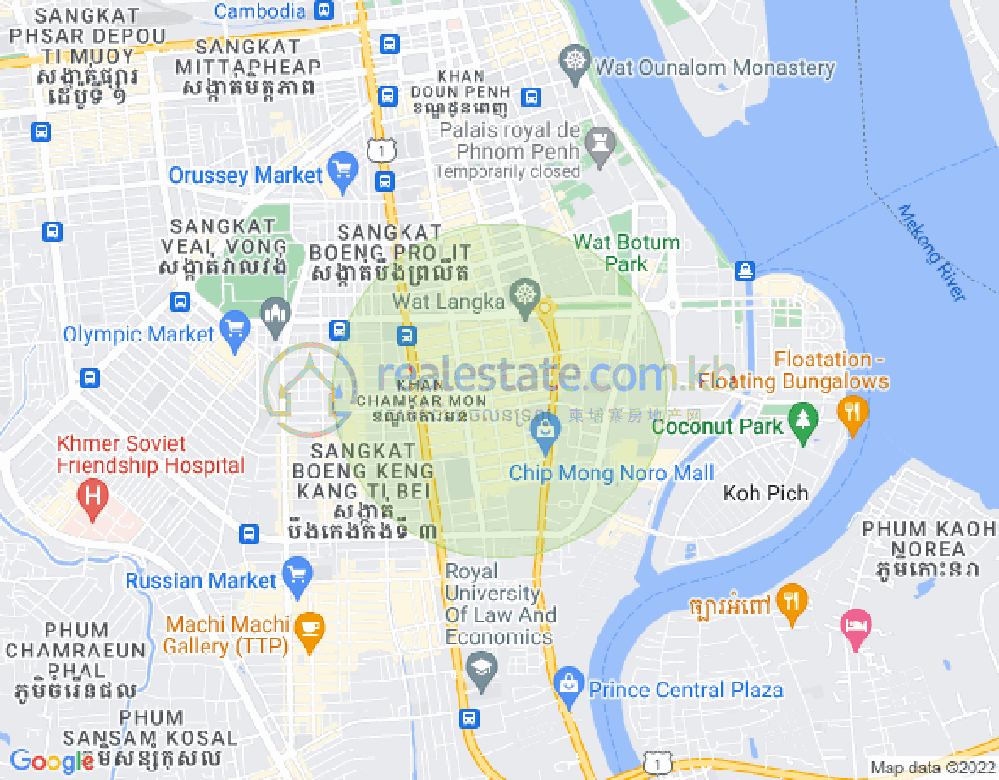 แผนที่ บีเคเค 2, บึงเกงกอง, พนมเปญ