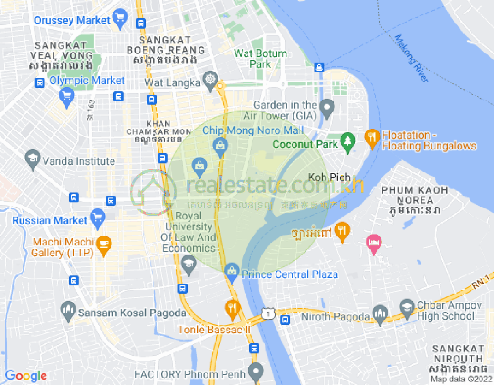 百色河分区, 占卡蒙, 金边地图