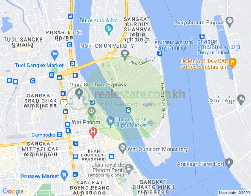 Mapa: Chroy Changvar, Phnom Penh