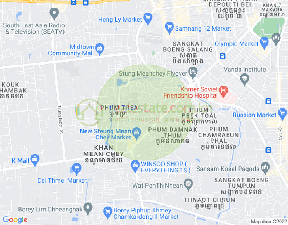 Mapa: Stueng Mean Chey 3, Meanchey, Phnom Penh