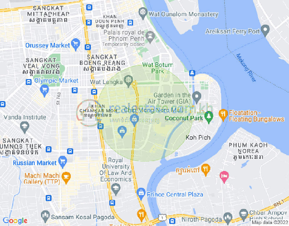 百色河分区, 占卡蒙, 金边地图