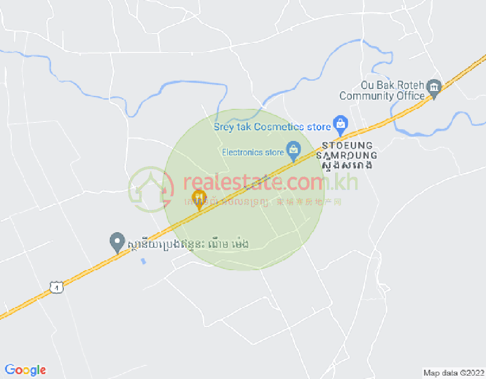 Ou Bak Roteh县, Kampong Seila县, 西哈努克城地图