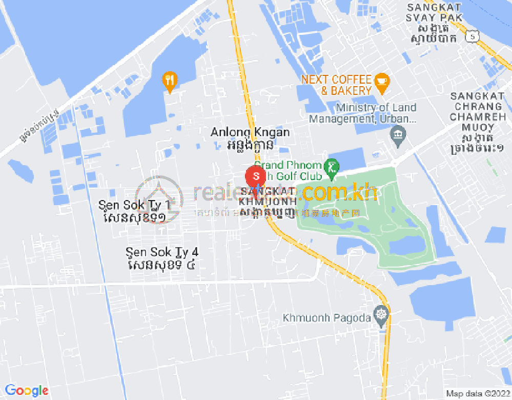 Map of Khmuonh, Sen Sok, Phnom Penh