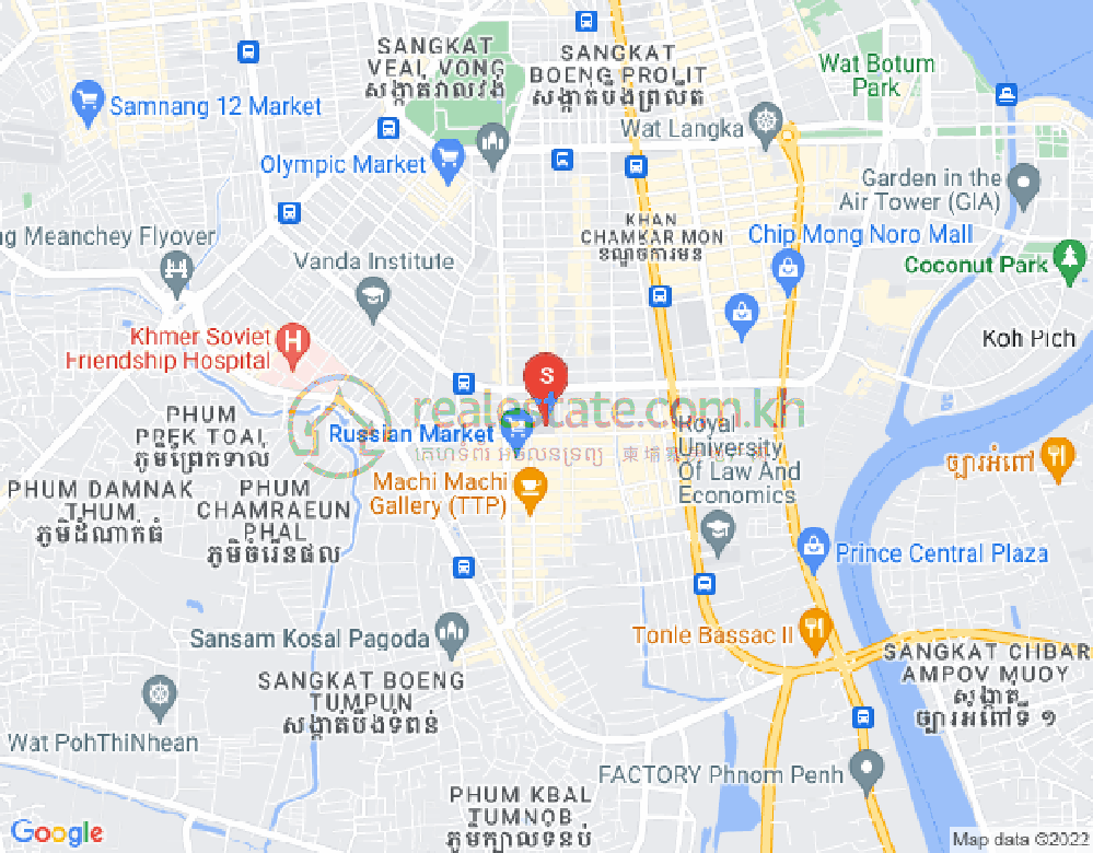 朱德奔1分区, 占卡蒙, 金边地图