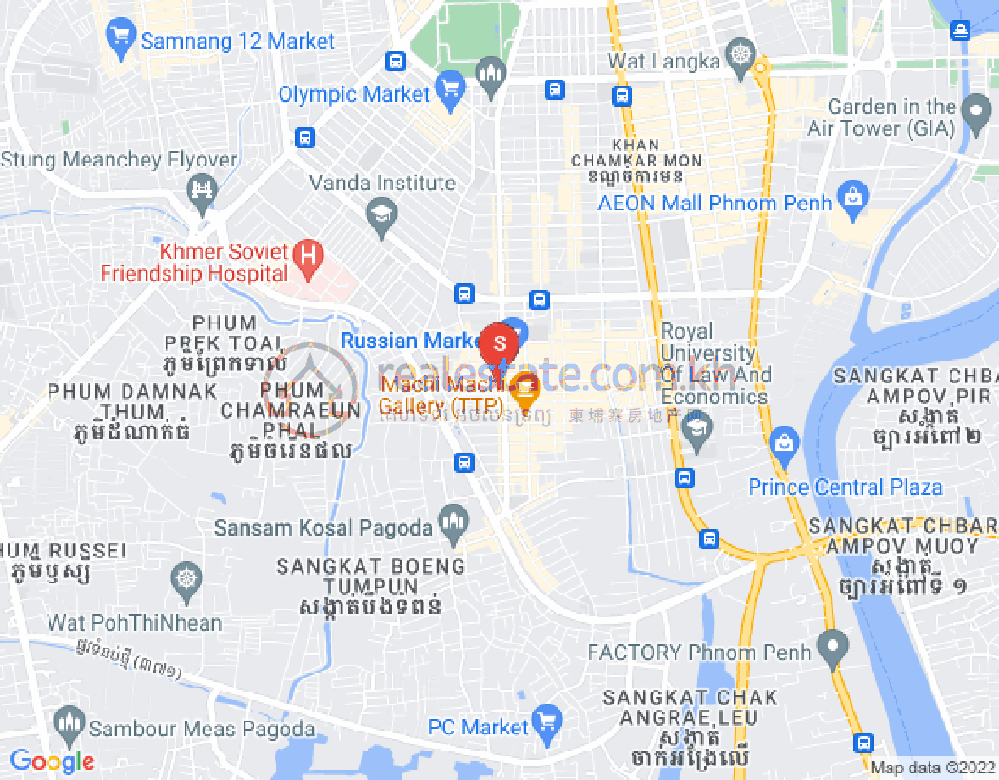 Carte de Toul Tum Poung 1, Chamkarmon, Phnom Penh