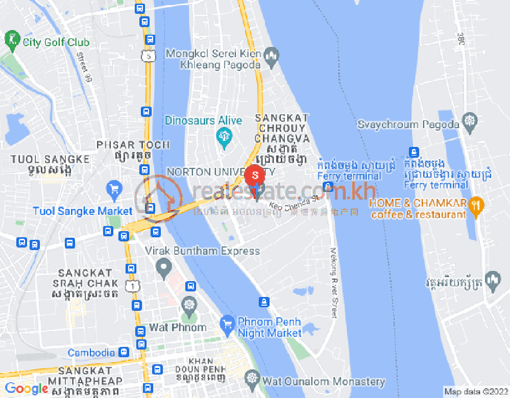 Mapa: Chroy Changvar, Phnom Penh