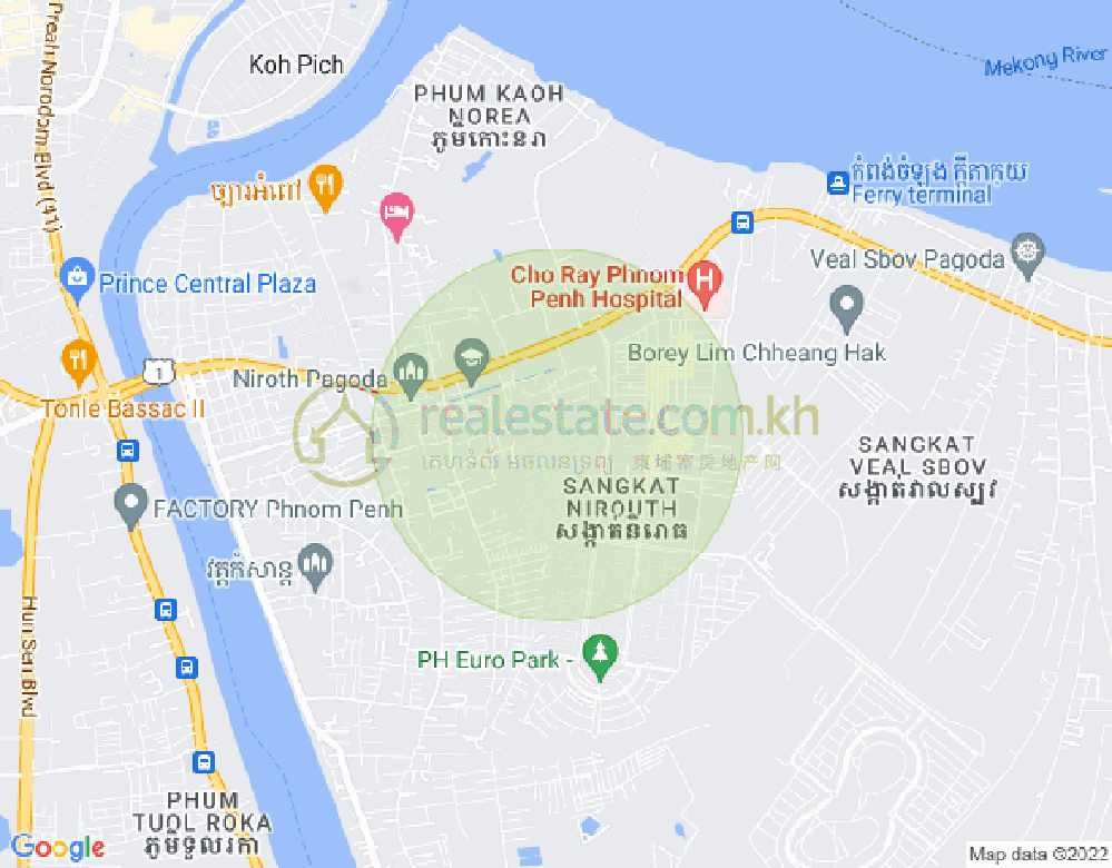 铁桥头区I分区, 铁桥头区, 金边地图