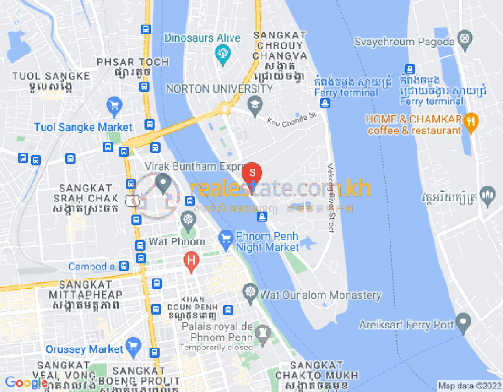 水净华区, 金边地图