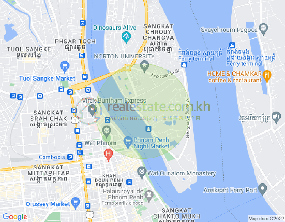 水净华区, 金边地图