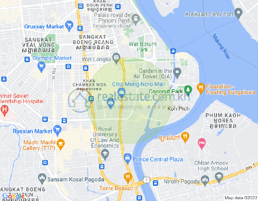 百色河分区, 占卡蒙, 金边地图