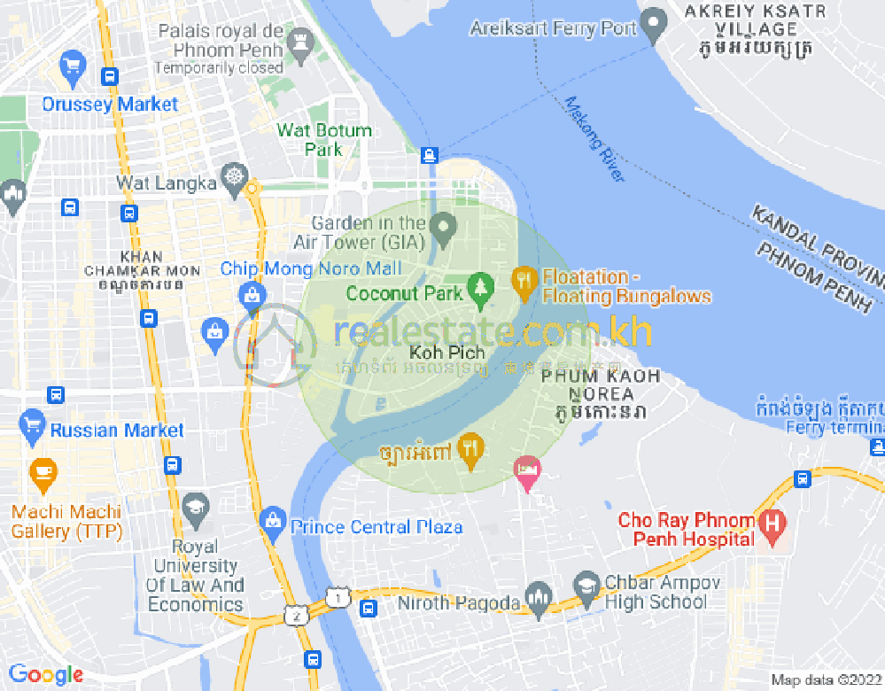 Mapa: D. I. Riviera Condominium