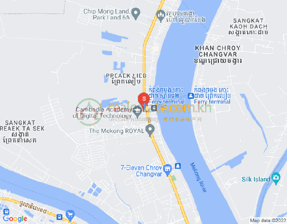 普莱克·里布, 水净华区, 金边地图