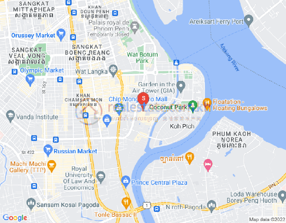 百色河分区, 占卡蒙, 金边地图