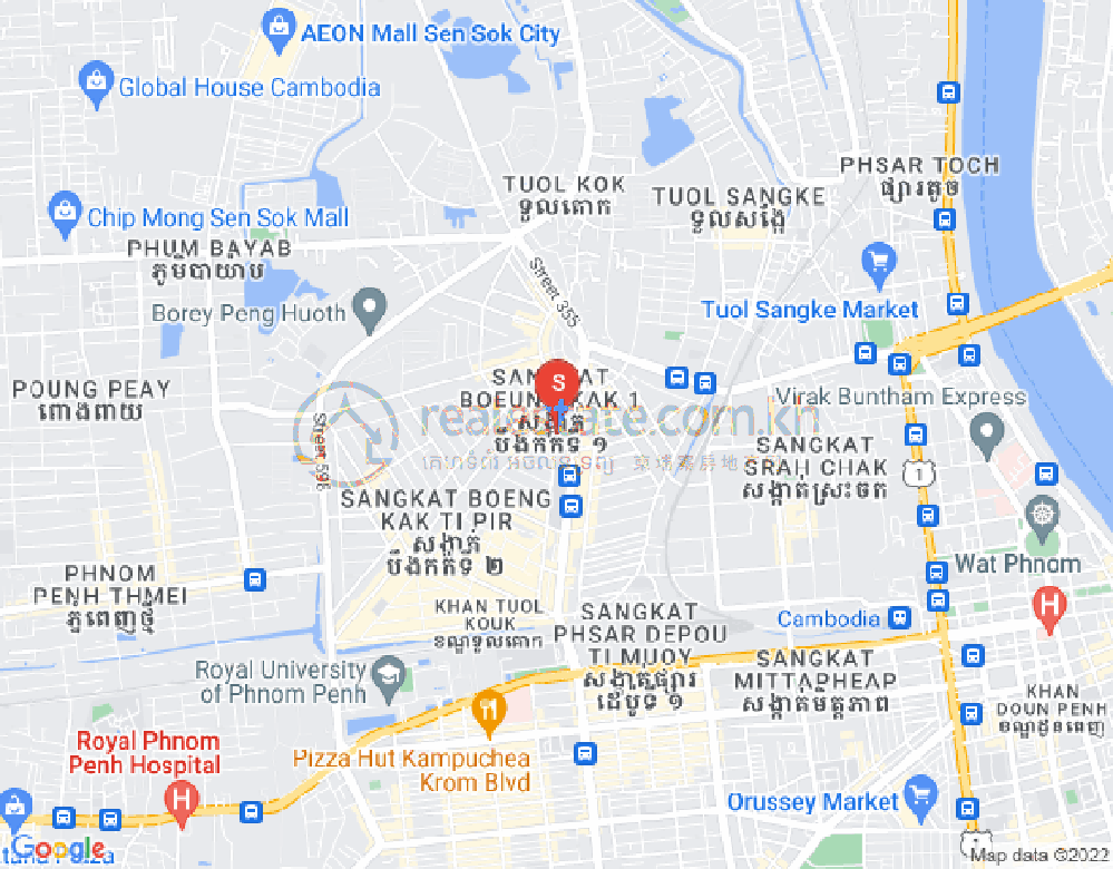 万谷湖1分区, 堆谷区, 金边地图