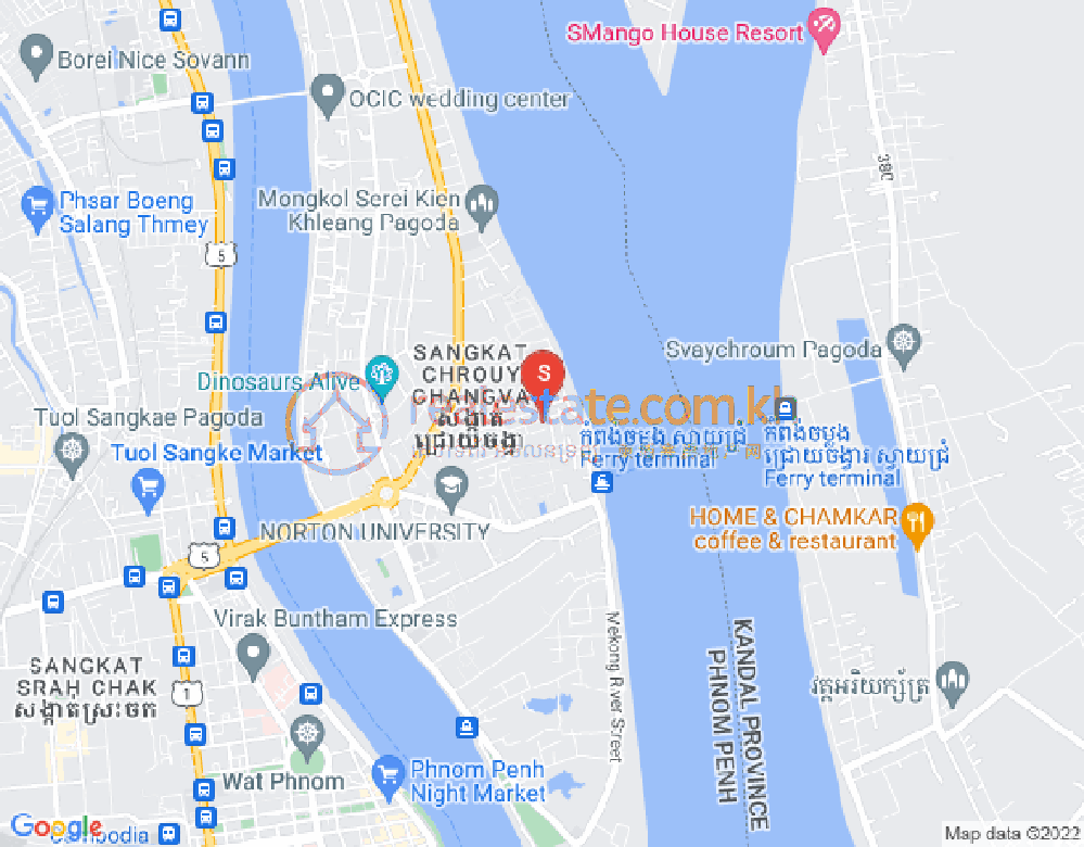 Mapa: Chroy Changvar, Phnom Penh