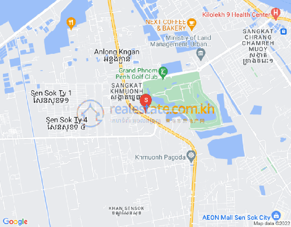 Mapa: Khmuonh, Sen Sok, Phnom Penh