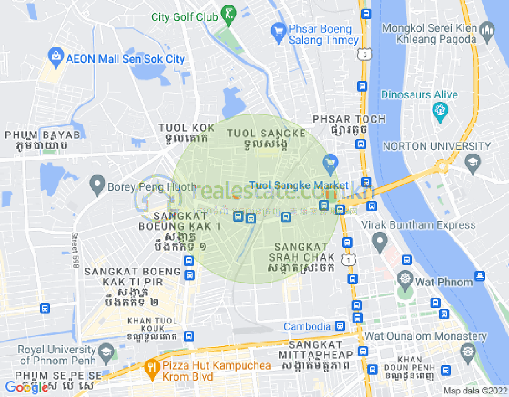 Map of Tuol Sangke, Russey Keo, Phnom Penh