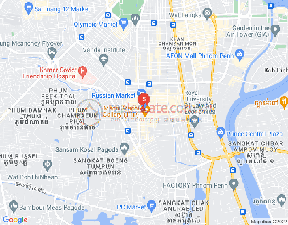 Mapa: Toul Tum Poung 1, Chamkarmon, Phnom Penh