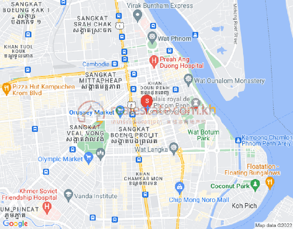 Chey Chumneah分区, 隆边区, 金边地图