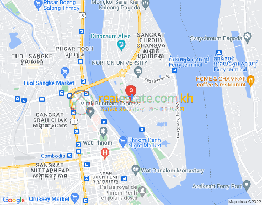 Mapa: Chroy Changvar, Phnom Penh
