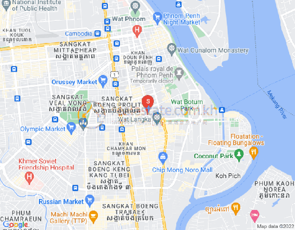 ផែនទី កាកាប១, ពោធិ៍សែនជ័យ, ភ្នំពេញ