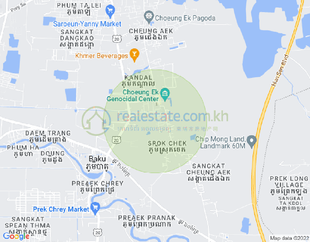 Mapa: Dangkao, Phnom Penh