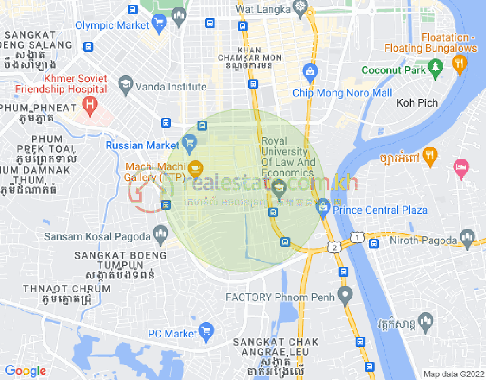 万禾密分区, 占卡蒙, 金边地图