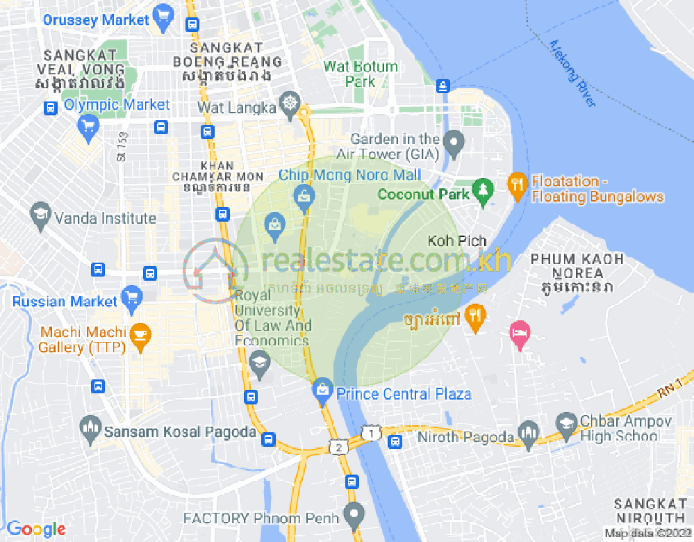 百色河分区, 占卡蒙, 金边地图
