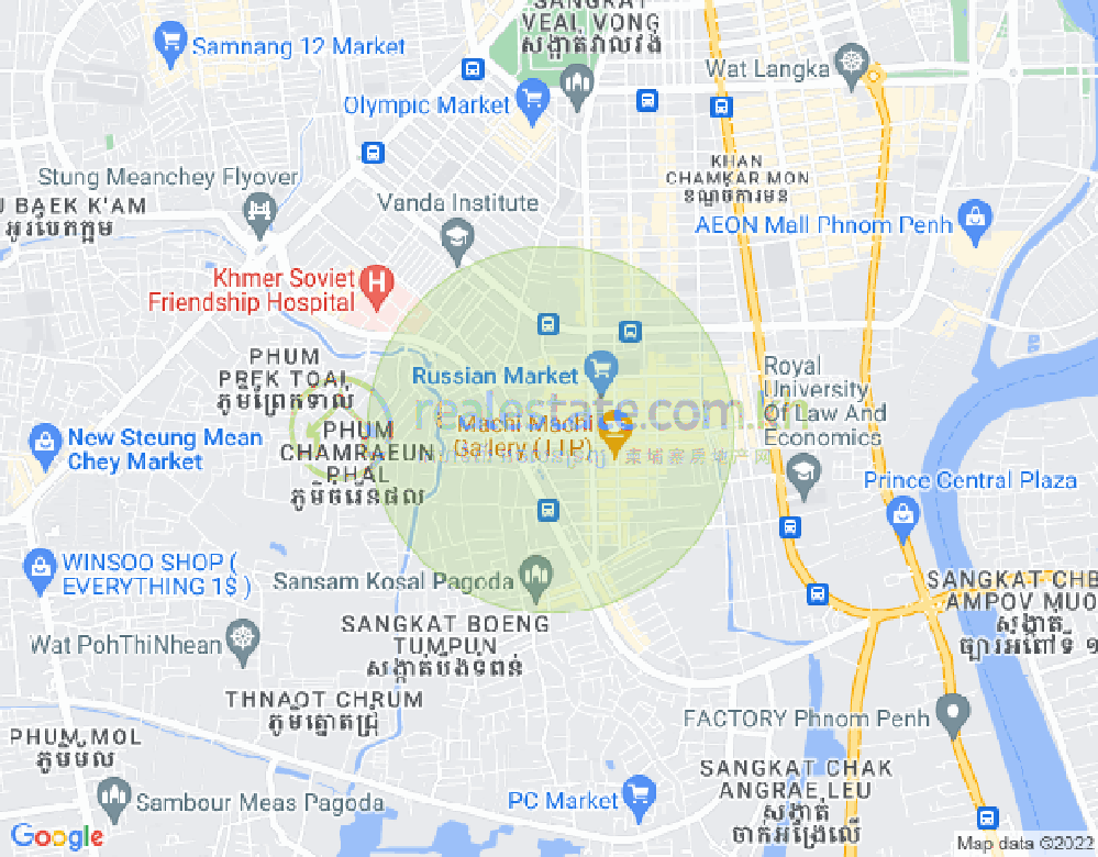 แผนที่ ตวลตุมปุง 1, จัมการมอน, พนมเปญ