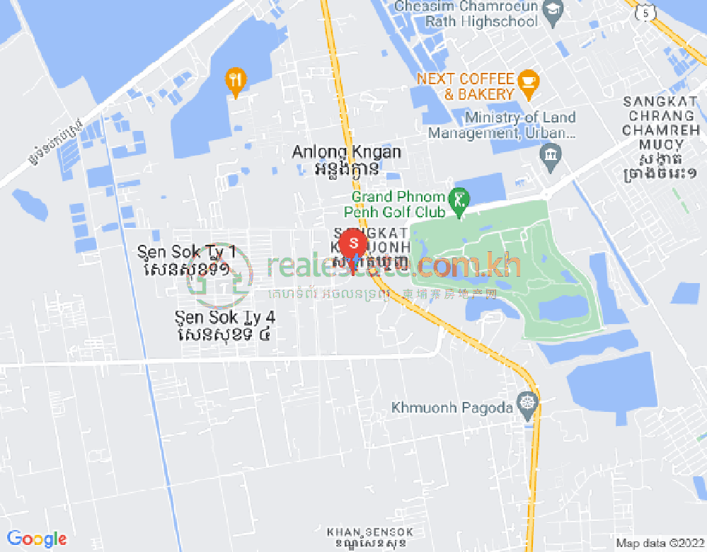 Khmuonh分区, 森速区, 金边地图