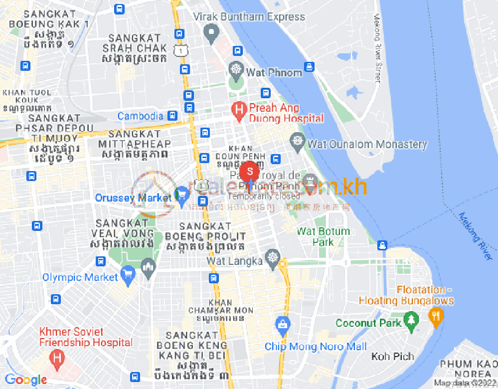ផែនទី ផ្សារថ្មី៣, ដូនពេញ, ភ្នំពេញ