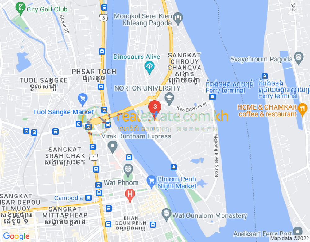 Carte de Chroy Changvar, Phnom Penh