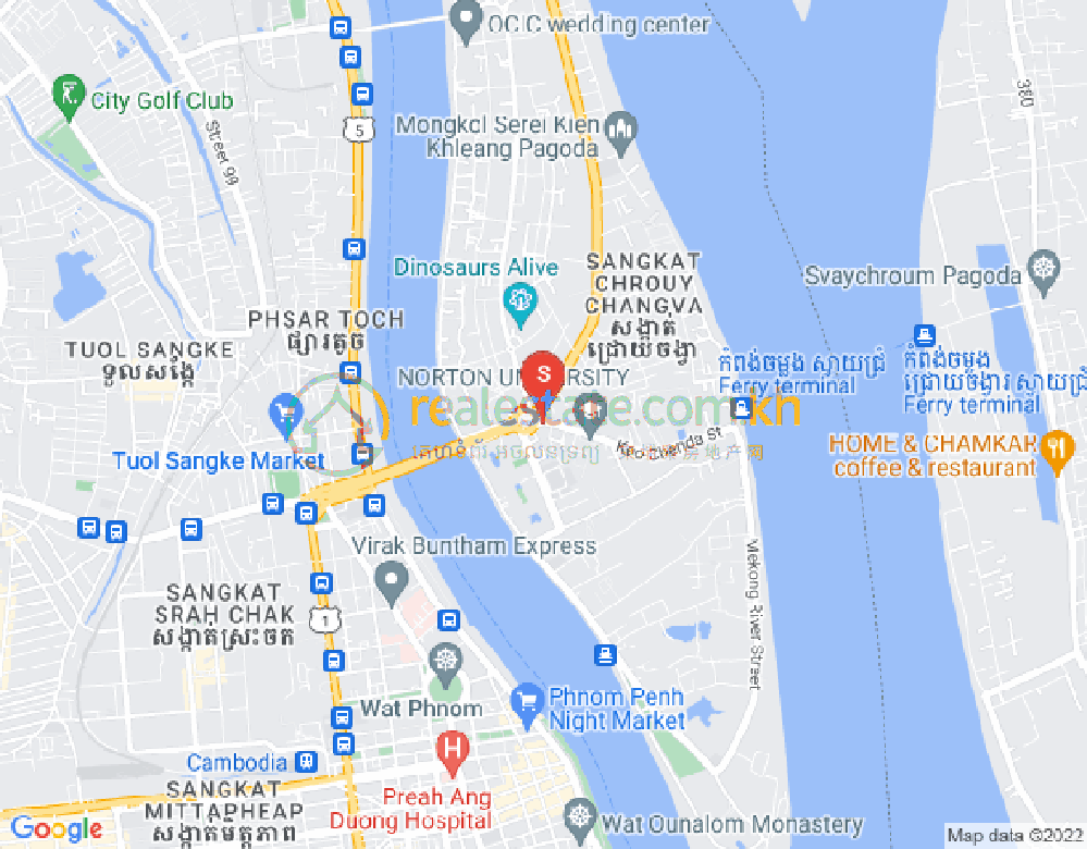 Map of Chroy Changvar, Phnom Penh