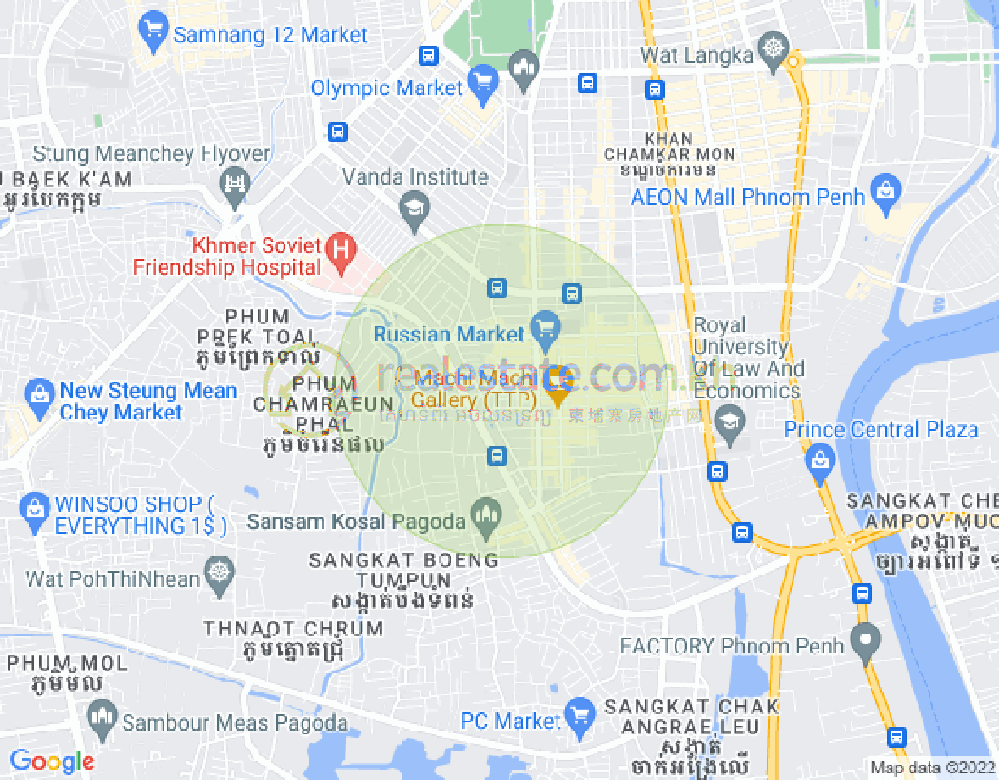 แผนที่ ตวลตุมปุง 1, จัมการมอน, พนมเปญ